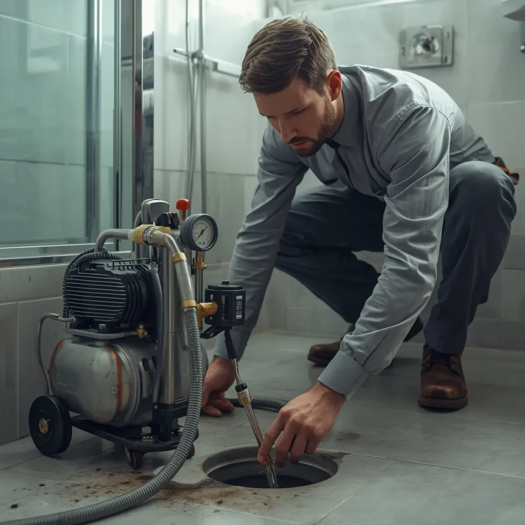 خدمات لوله بازکنی با پمپ تراکم هوا در تهران انقلاب