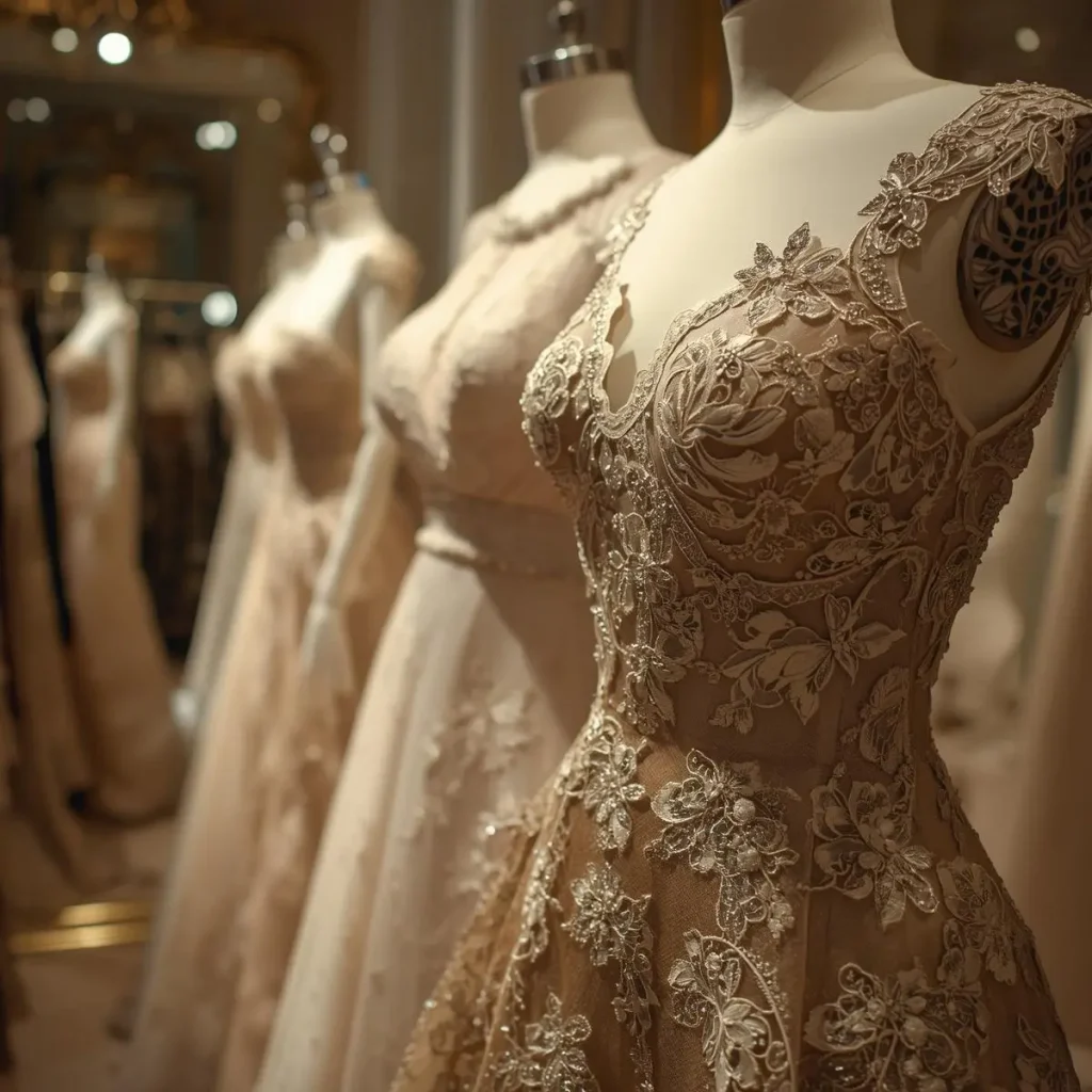 خدمات مزون لباس مجلسی گیپور در یزد