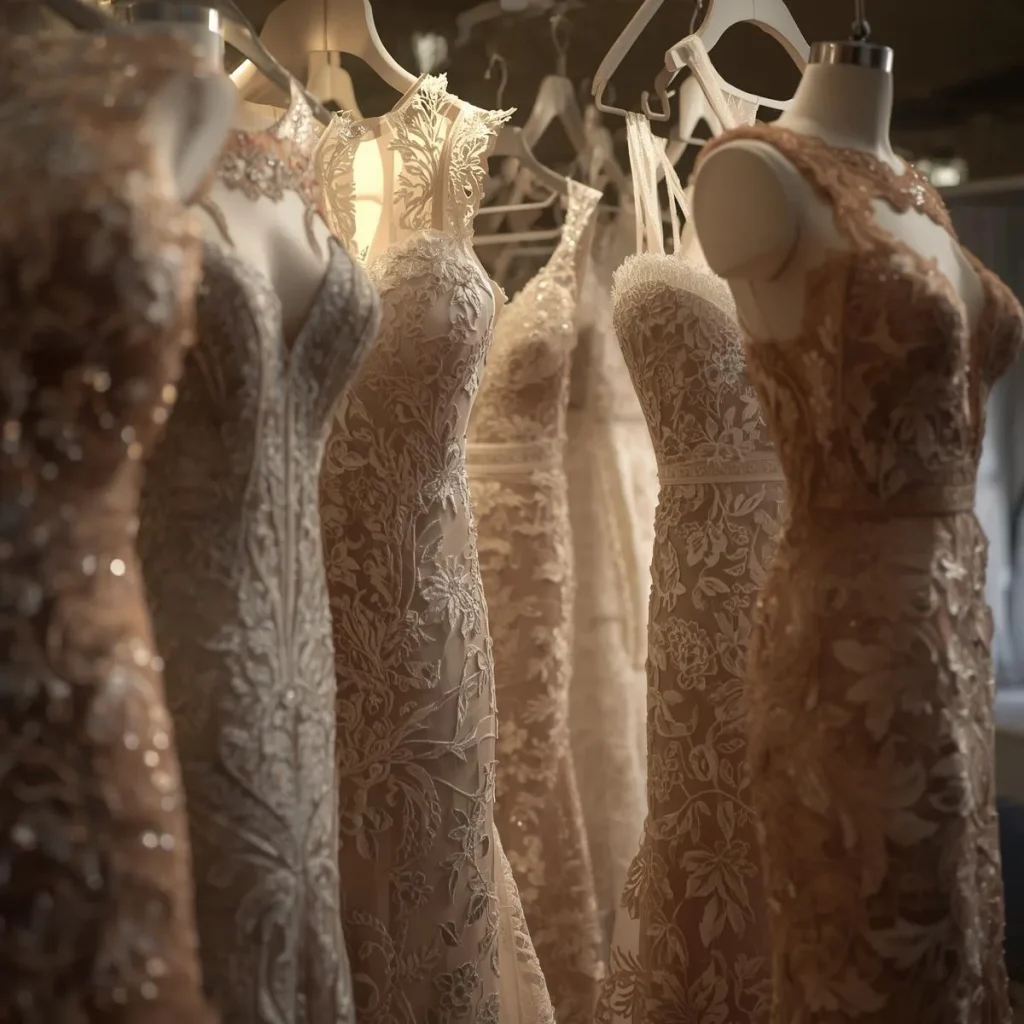 خدمات مزون لباس مجلسی گیپور در یزد