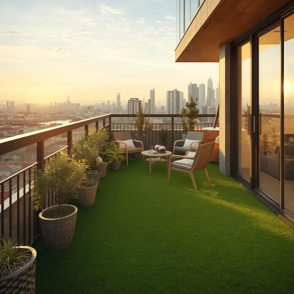 خدمات نصب چمن مصنوعی مخصوص تراس در تهران جنت آباد