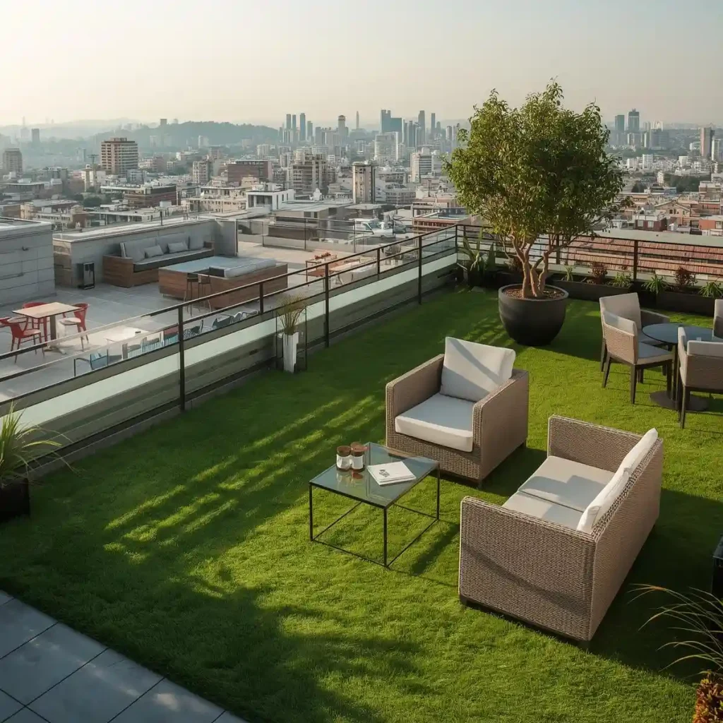 خدمات نصب چمن مصنوعی مخصوص تراس در تهران شهران