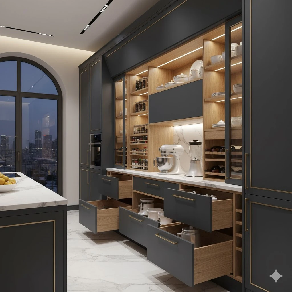 خرید و فروش کابینت با قفسه سفارشی در تهران بهشتی