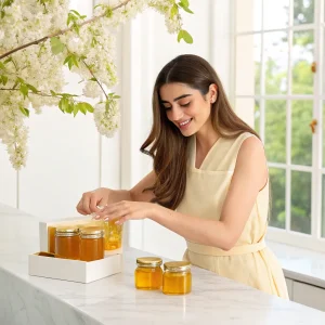 خرید و قیمت عسل اقاقیا شفاف با آفر فصلی