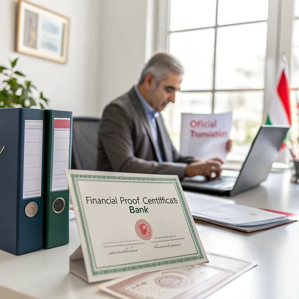 دارالترجمه رسمی با ترجمه فوری گواهی تمکن مالی بانکی 1 رسمی با ترجمه فوری گواهی تمکن مالی بانکی 2