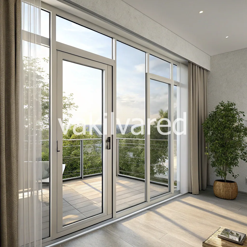 درب آلومینیومی بالکن با متریال ضد زنگ