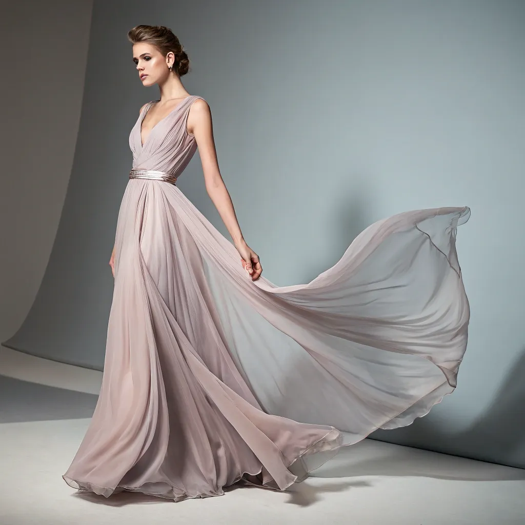 ایستایی لباس مجلسی با پارچه های سبک 2