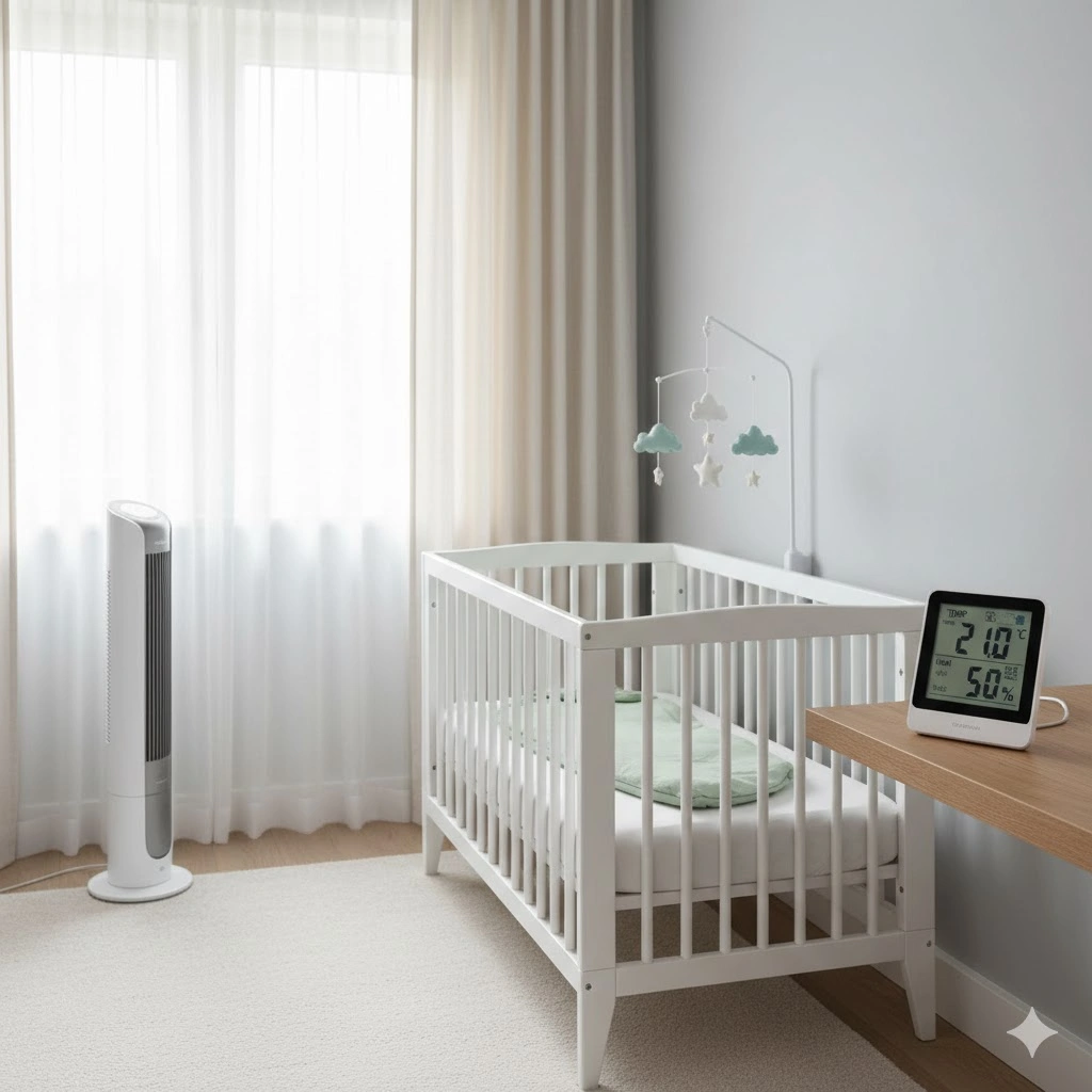 راهنمای تنظیم دمای اتاق کودک در تابستان