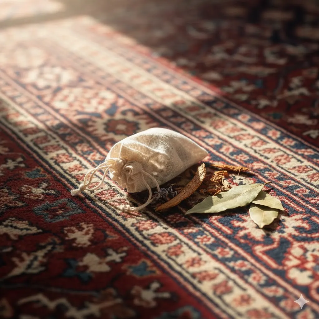 رفع بید زدگی فرش با مواد طبیعی در خانه