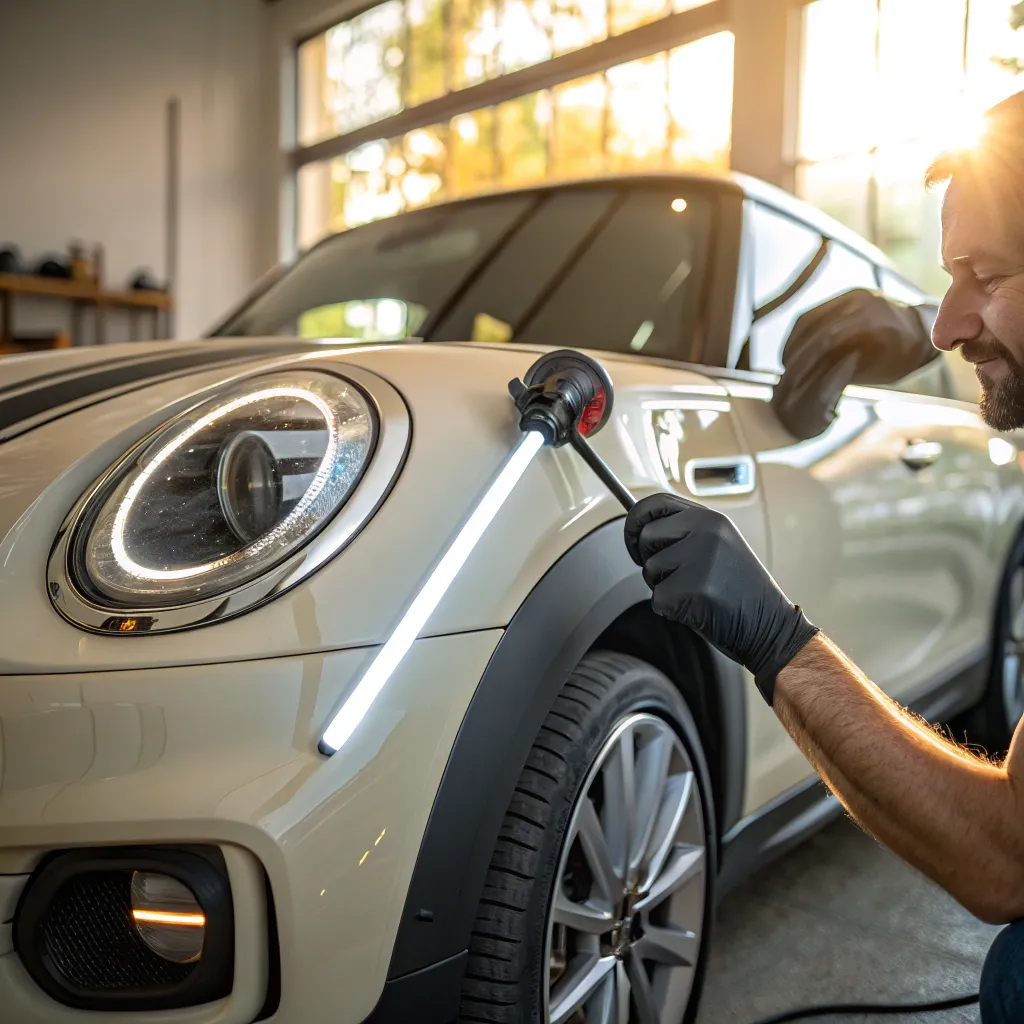 فرورفتگی بدون رنگ خودرو سبک در مشهد بلوار نماز 2