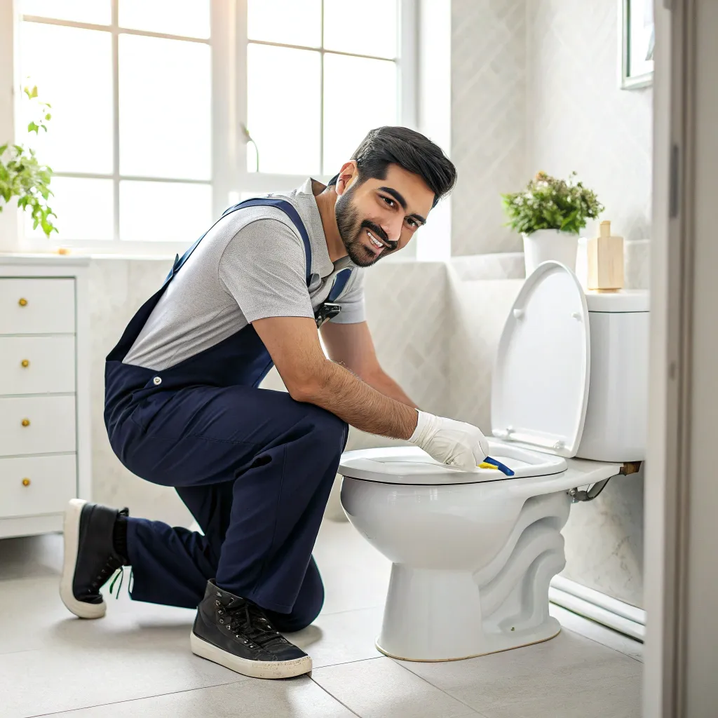 رفع گرفتگی لوله توالت فرنگی بدون کثیفی در تهران شهران (2)