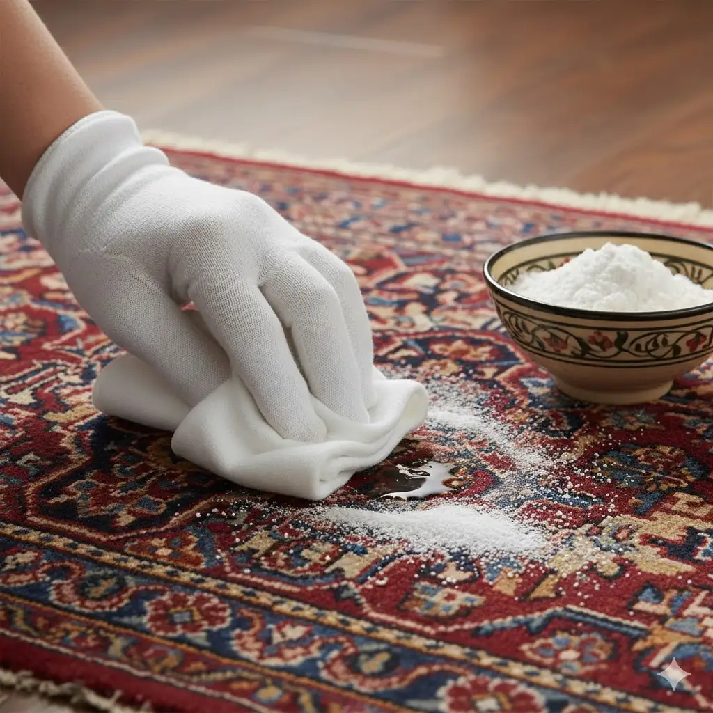 روش های سریع و موثر برای لکه گیری روغن از روی فرش