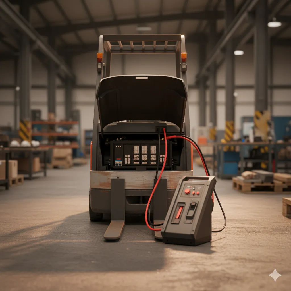 و شارژ باتری لیفتراک برقی در نسیم شهر 2