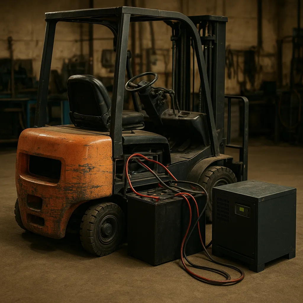 سرویس و شارژ باتری لیفتراک برقی در نسیم شهر