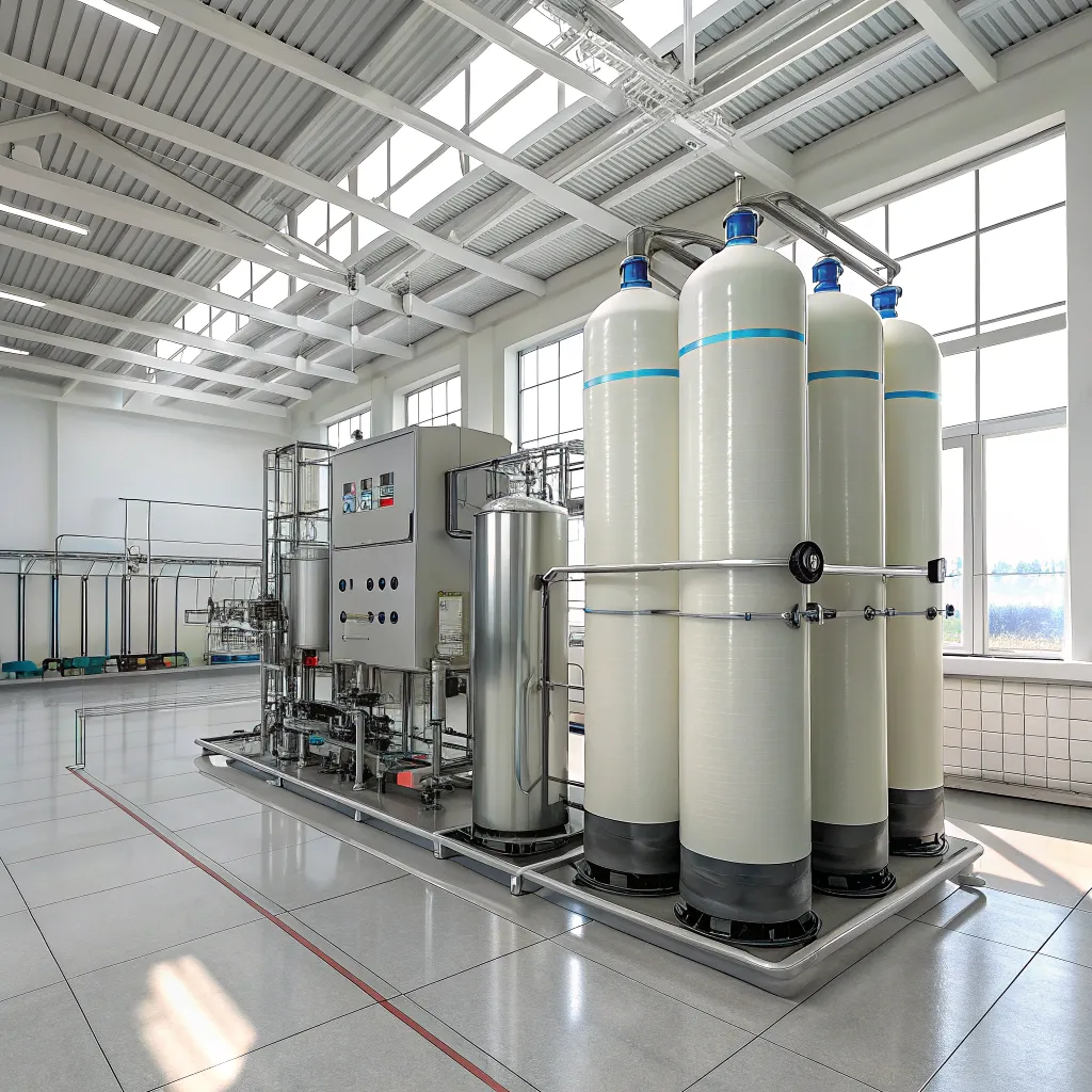 سیستم تصفیه آب صنعتی با غشای اسمز معکوس RO 1 تصفیه آب صنعتی با غشای اسمز معکوس RO 2