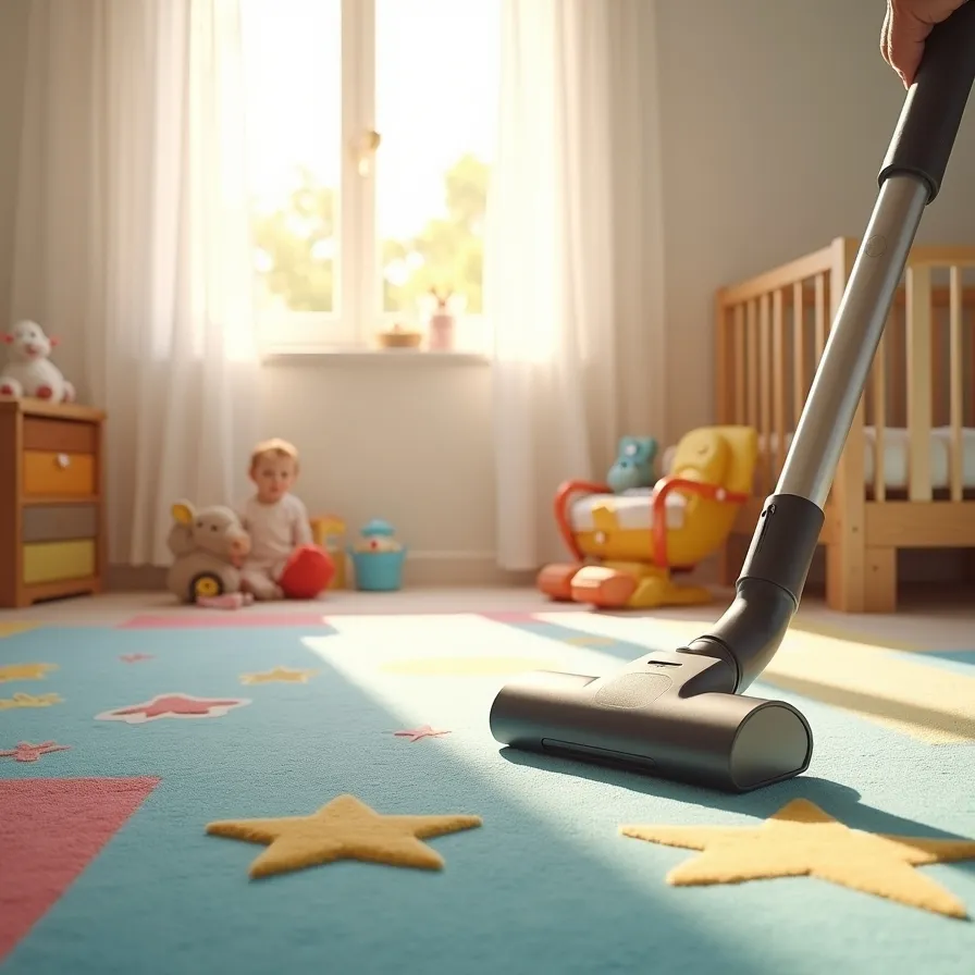 شستشوی فرش اتاق کودک با مواد ضد حساسیت در تهران الهیه