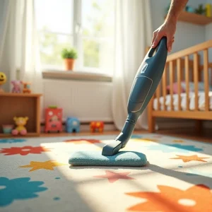 شستشوی فرش اتاق کودک با مواد ضد حساسیت در تهران زعفرانیه