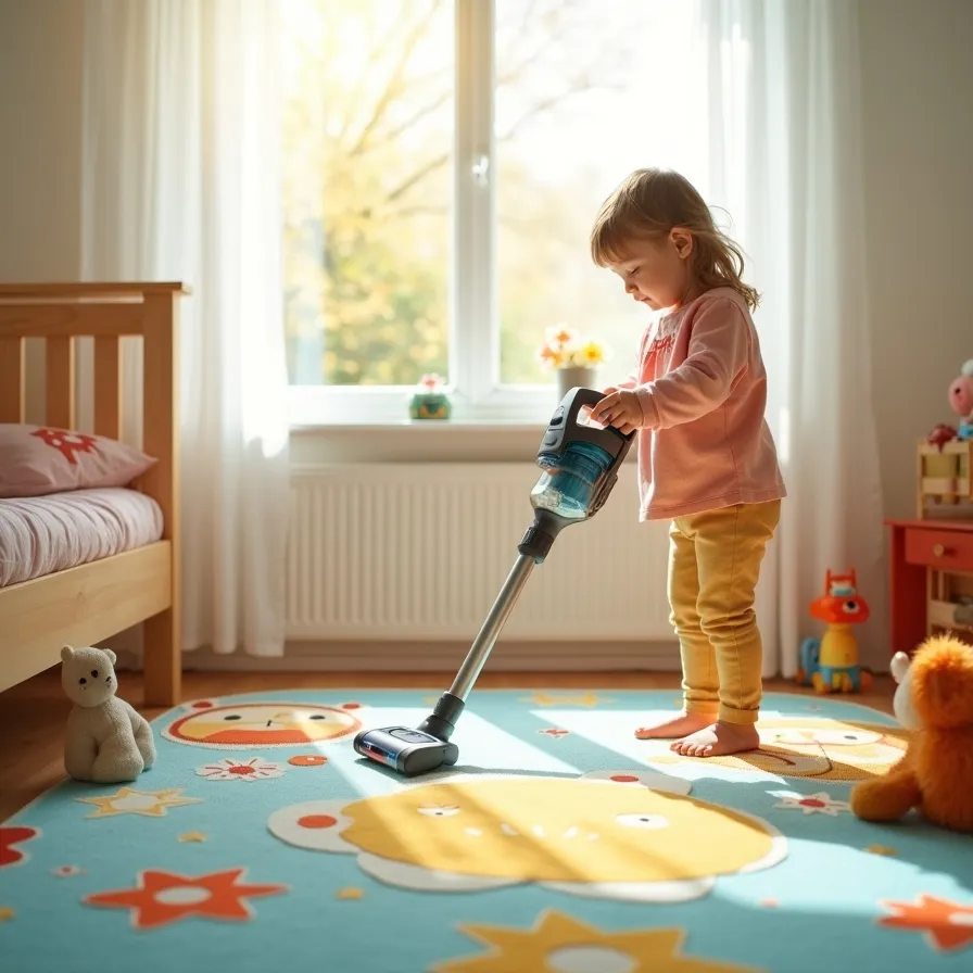 شستشوی فرش اتاق کودک با مواد ضد حساسیت در تهران ولنجک