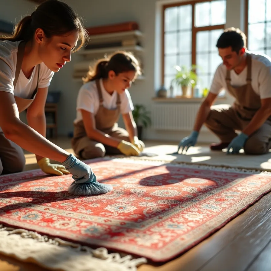 شستشوی فرش های ابریشمی بدون آسیب در تهران اوین