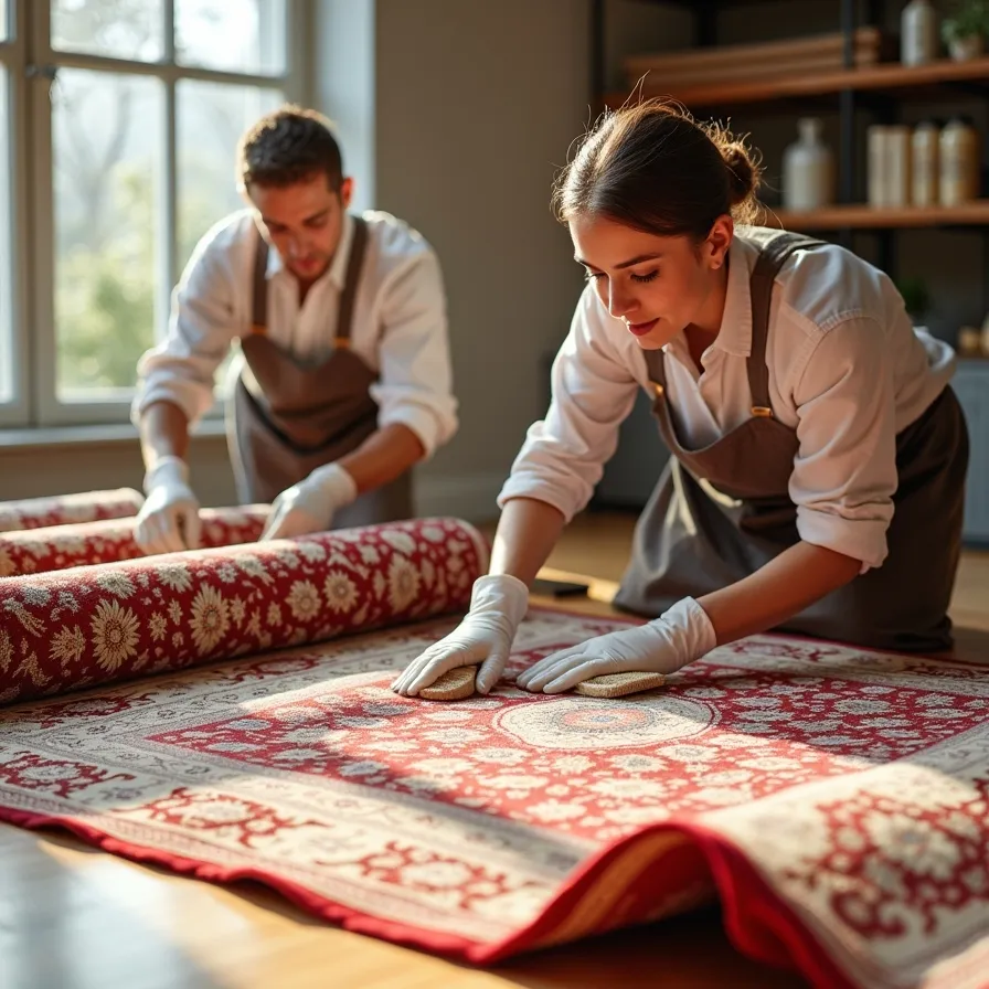 شستشوی فرش های ابریشمی بدون آسیب در تهران دارآباد