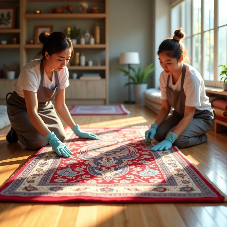 شستشوی فرش های ابریشمی بدون آسیب در تهران فرحزاد