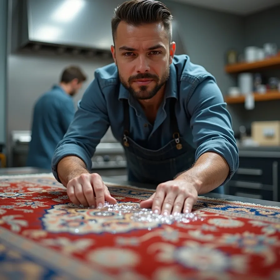 شستشوی فرش های ابریشمی بدون آسیب در تهران کامرانیه