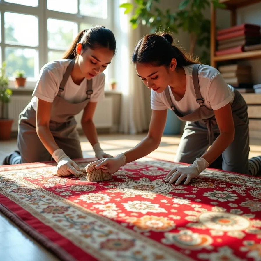 شستشوی فرش های ابریشمی بدون آسیب در تهران کامرانیه