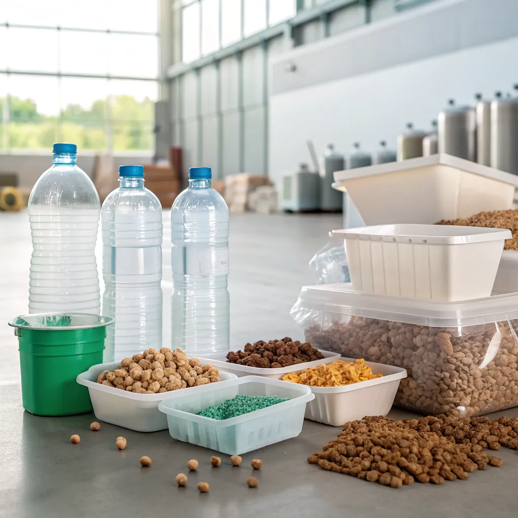 ضایعات پلاستیک PET برای بسته‌ بندی مواد غذایی