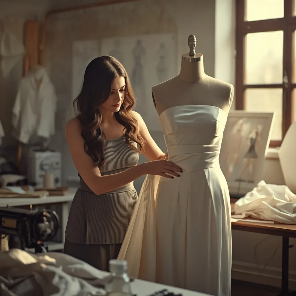 طراحی و دوخت لباس عقد مینیمال در تهران دروس