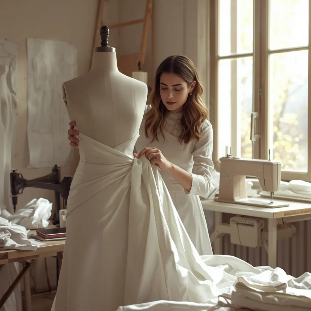 طراحی و دوخت لباس عقد مینیمال در تهران قیطریه