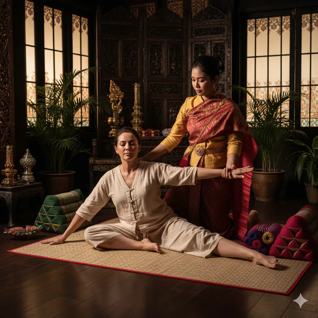 ماساژ تایلندی سنتی برای کاهش خستگی مزمن