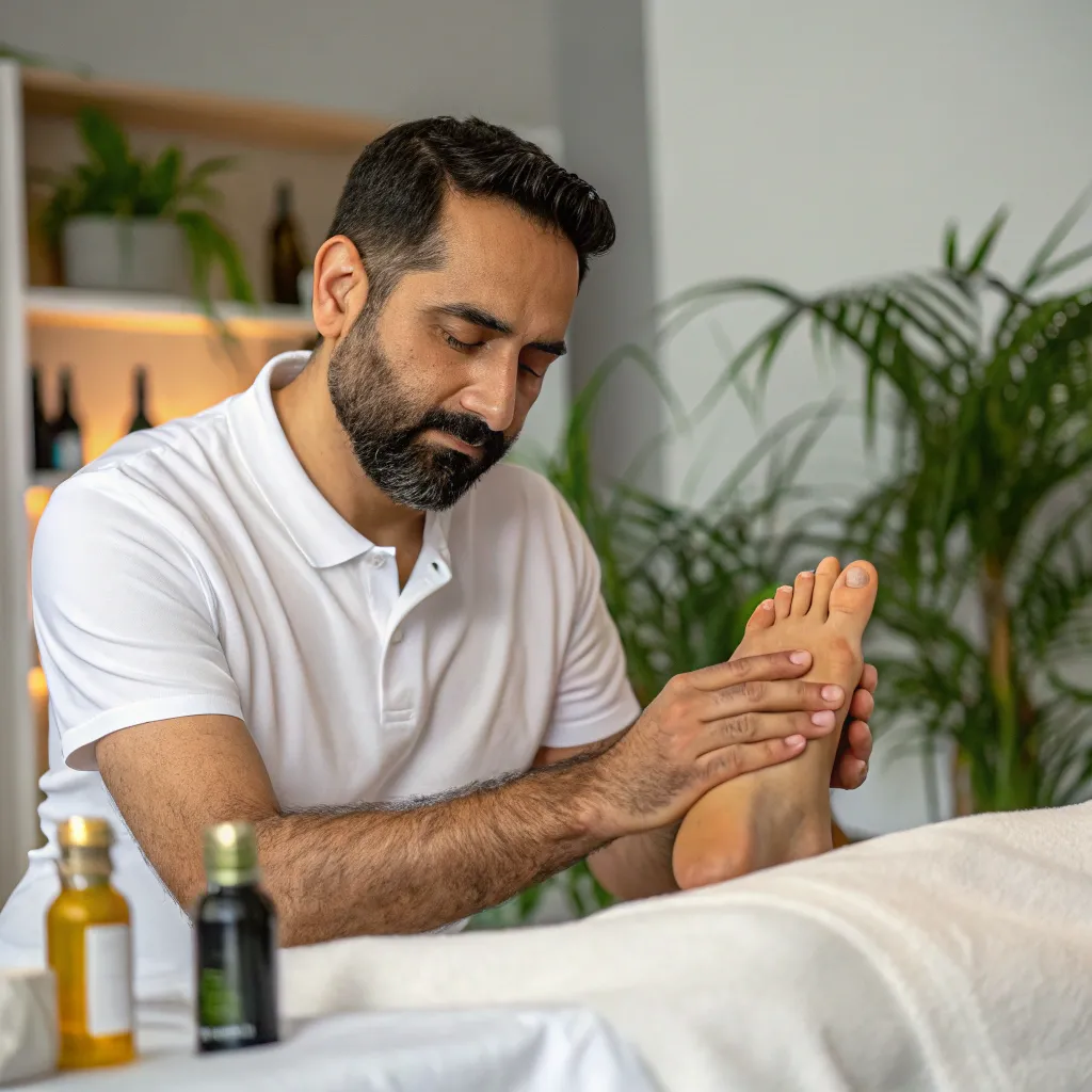 ماساژ رفلکسولوژی برای تنظیم عملکرد سیستم عصبی 2