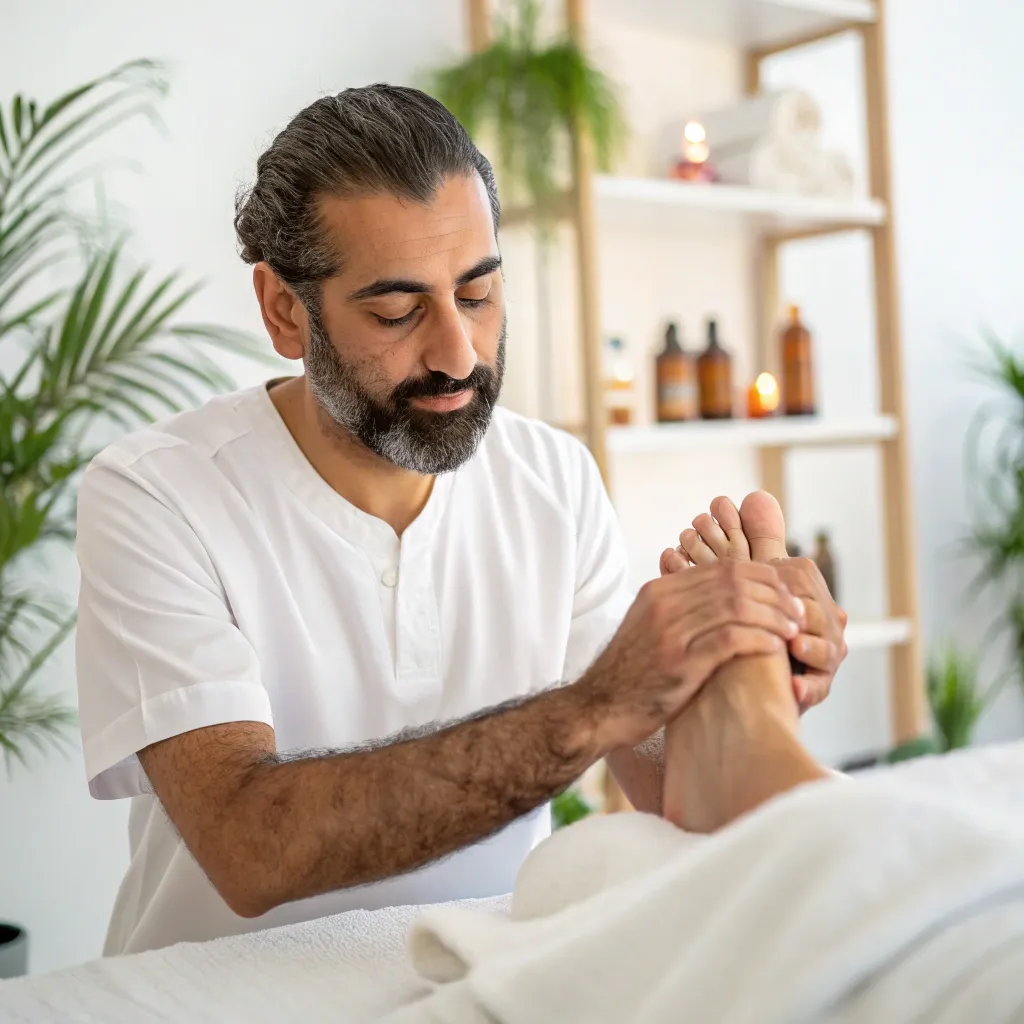 ماساژ رفلکسولوژی برای تنظیم عملکرد سیستم عصبی