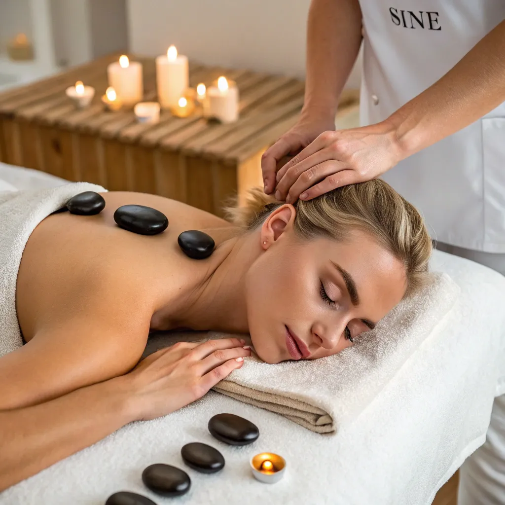 ماساژ سنگ داغ (Hot Stone) برای رفع گرفتگی عضلانی