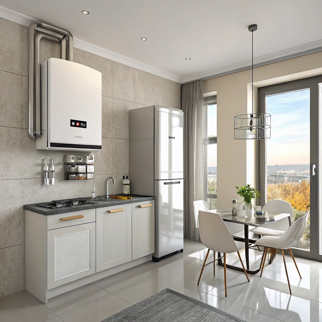 نصب پکیج دیواری برای خانه 100 متری 2