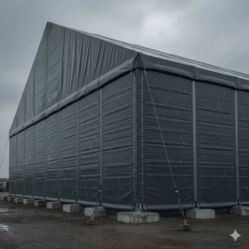 مزایای استفاده از مصالح پوششی مقاوم در سازه موقت