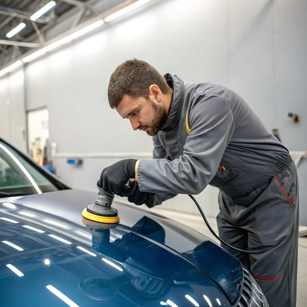 نحوه ترمیم کاپوت خودرو با دستگاه مکنده صنعتی