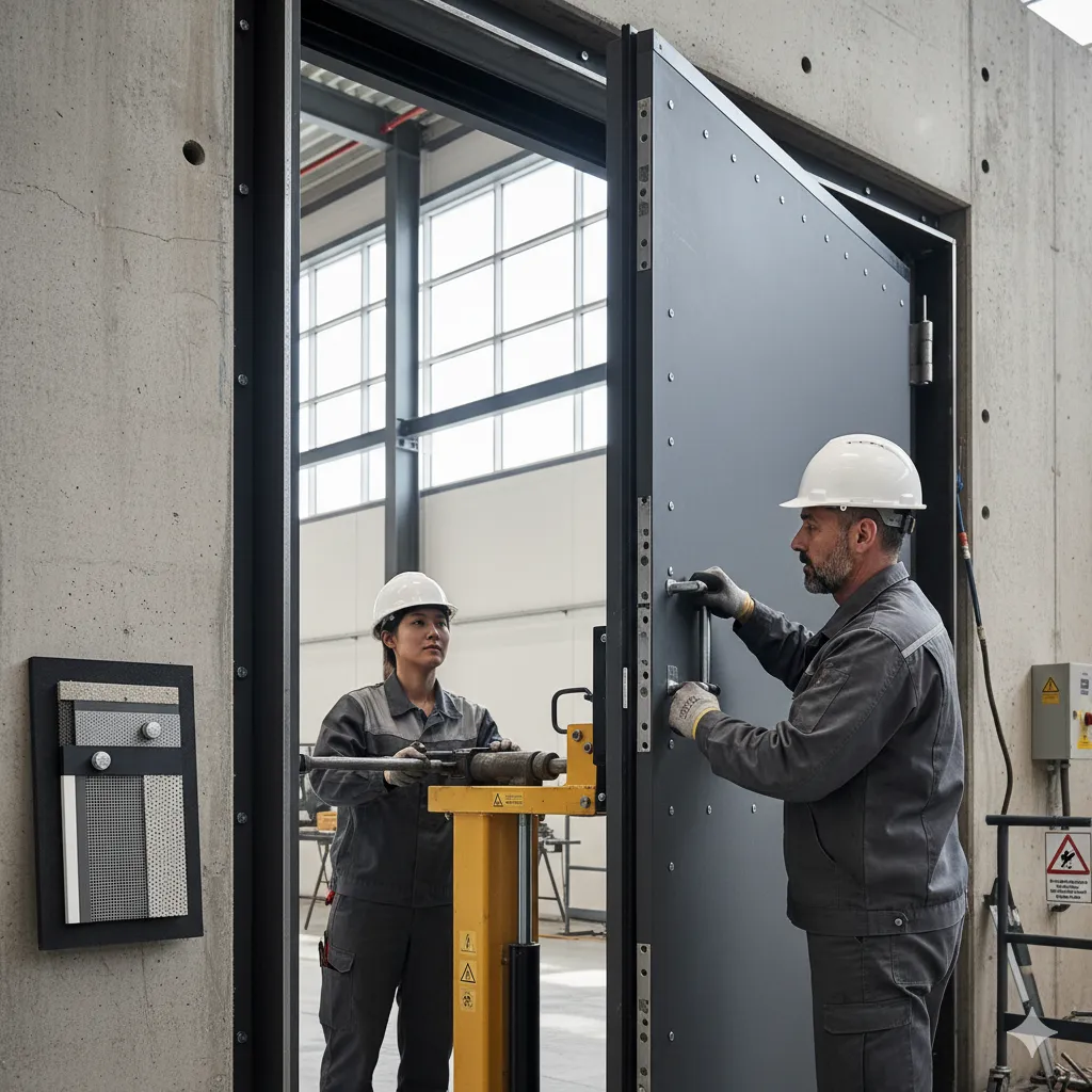 نصب درب ضد سرقت با رعایت استانداردهای ضد انفجار