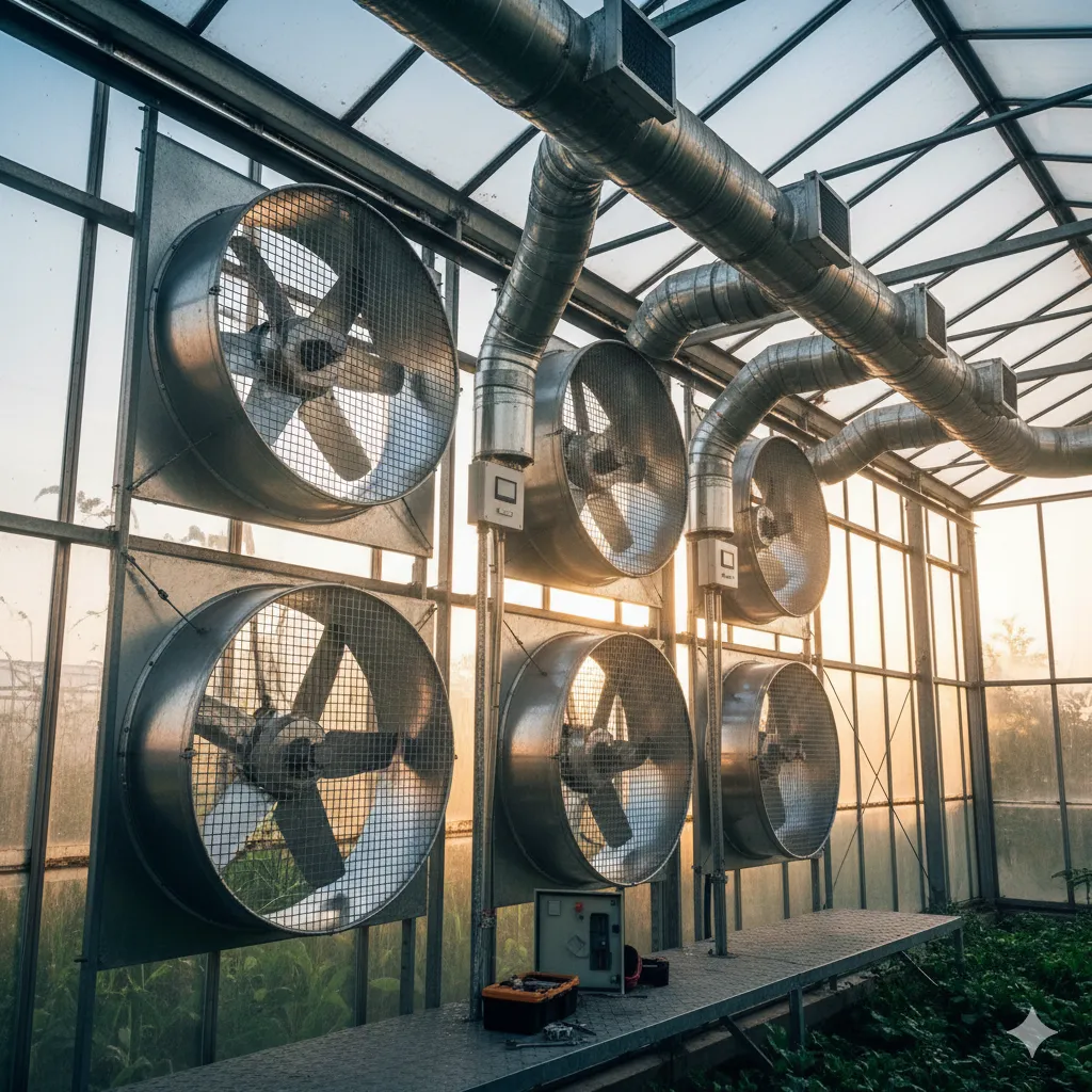 نصب و تعمیر تهویه صنعتی گلخانه در هشتگرد