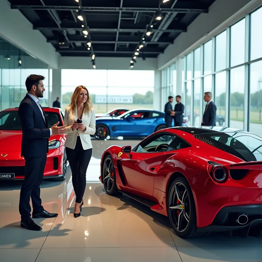 نمایشگاه خودروهای اسپرت با امکان تست درایو در تهران کامرانیه