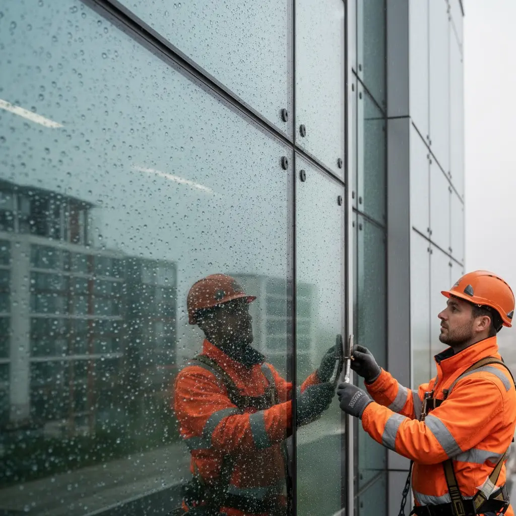 نکات مهم نگهداری شیشه های نما در هوای مرطوب