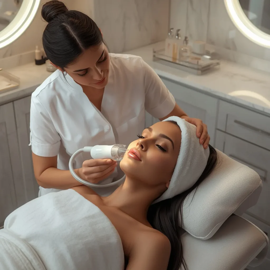 پاکسازی پوست با دستگاه هیدروفیشیال در تهران زعفرانیه