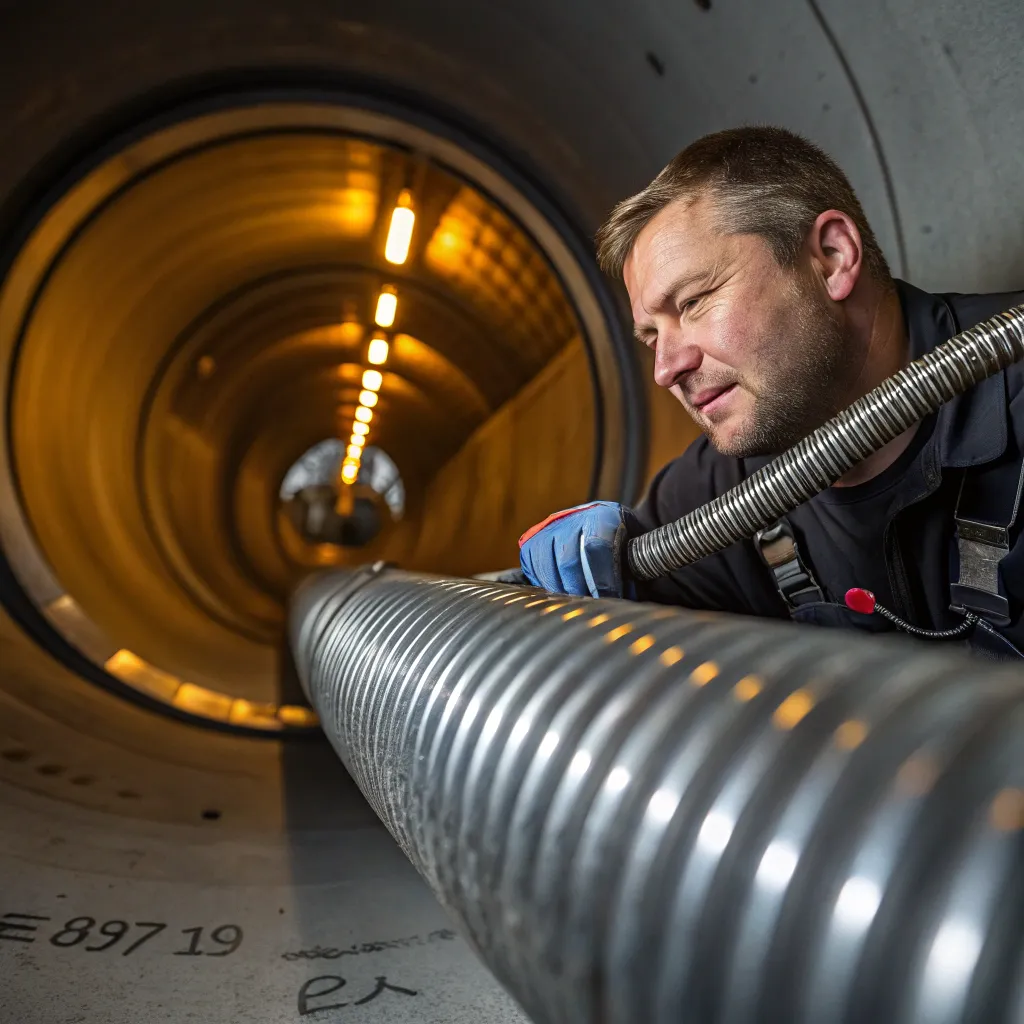 کاربرد فنرهای انعطاف پذیر در باز کردن لوله های طولانی 1 فنرهای انعطاف پذیر در باز کردن لوله های طولانی 2