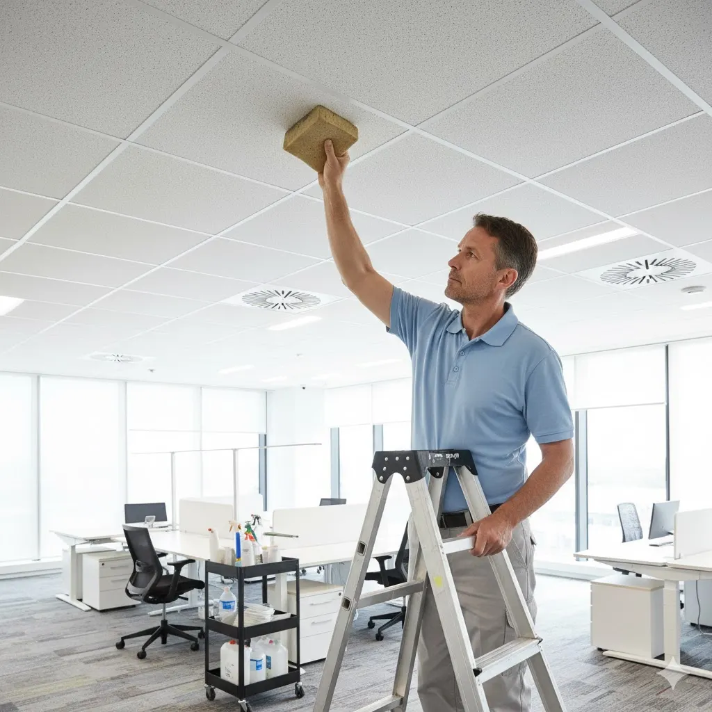 ۵ روش برای تمیز کردن سقف کاذب بدون آسیب