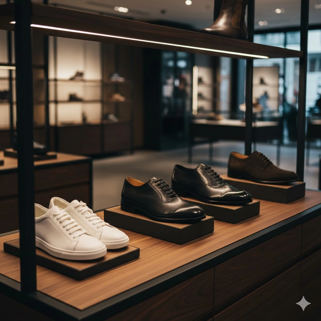 ۵ نکته در طراحی استند کفش فروشی