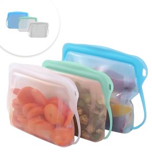 بهترین قیمت کیسه سیلیکونی زیپ دار هوانگ مدل Reusable Zip Lock بسته سه عددی ارسال سراسر ایران