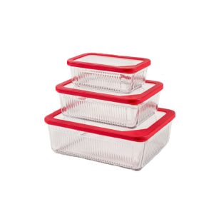 بهترین قیمت ظرف نگهدارنده لیمون مدل شیاردار کد 2100 بسته 3 عددی ارسال سراسر ایران