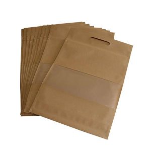 بهترین قیمت پاکت زیپ دار مدل کرافت کد 2030 بسته 50 عددی ارسال سراسر ایران