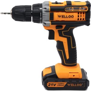 بهترین قیمت دریل شارژی چکشی پیچ گوشتی 10 میلی متری 21 ولت ولوو مدل CLD5O221 ارسال سراسر ایران