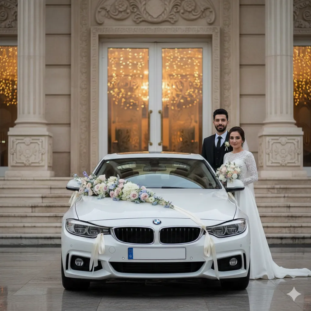 اجاره بی ام و ۴۲۸ برای ماشین عروس 2