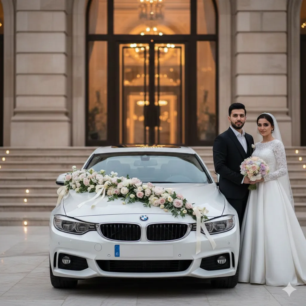 اجاره بی ام و ۴۲۸ برای ماشین عروس